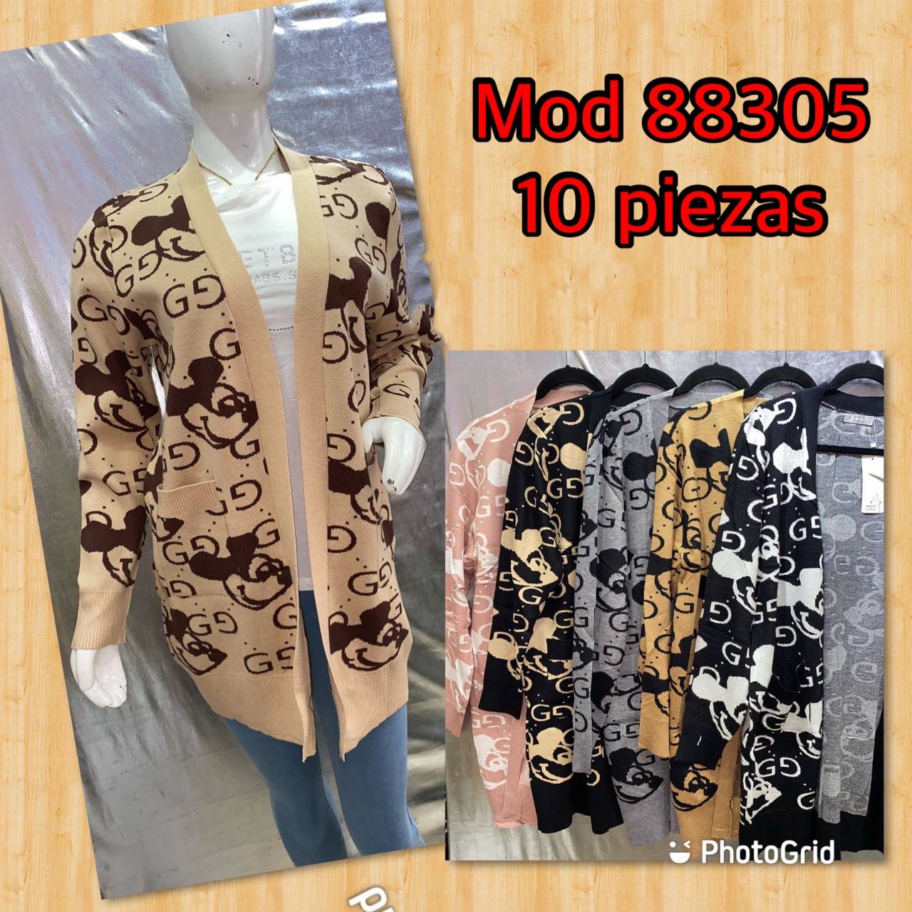 Blazer Gris con Negro