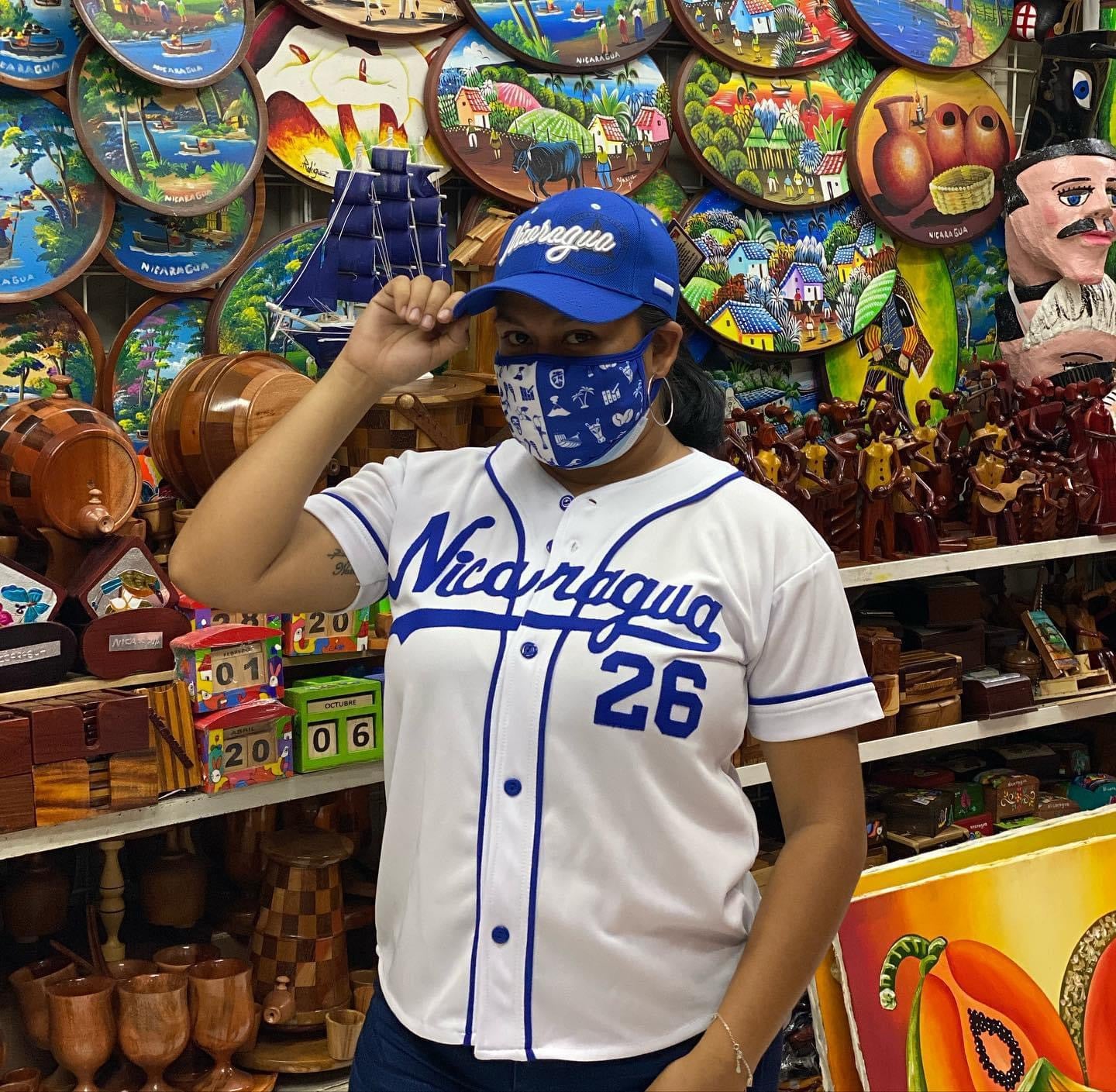 Jersey de Beisboll Nicaragua Blanca